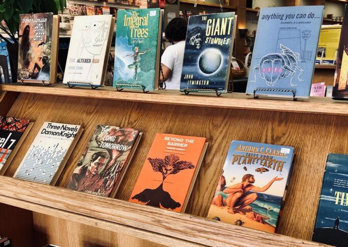 Books on display at Wee Book Inn